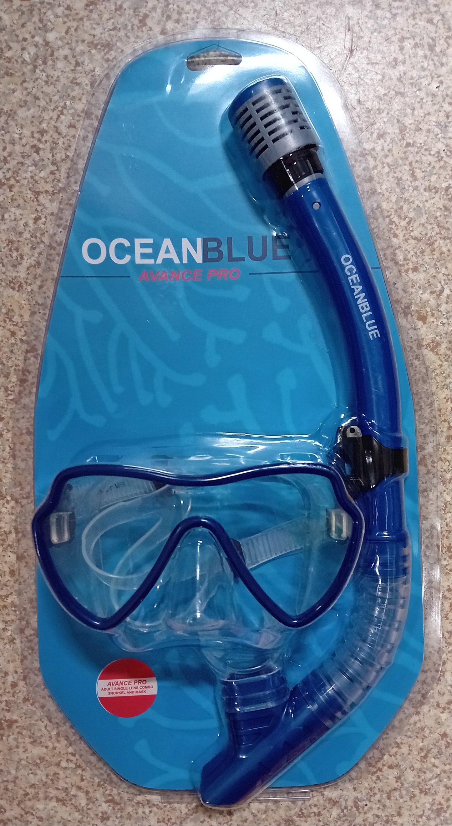 ALDER AVANCE PRO ADULT SINGLE LENS COMBO SNORKEL AND MASK