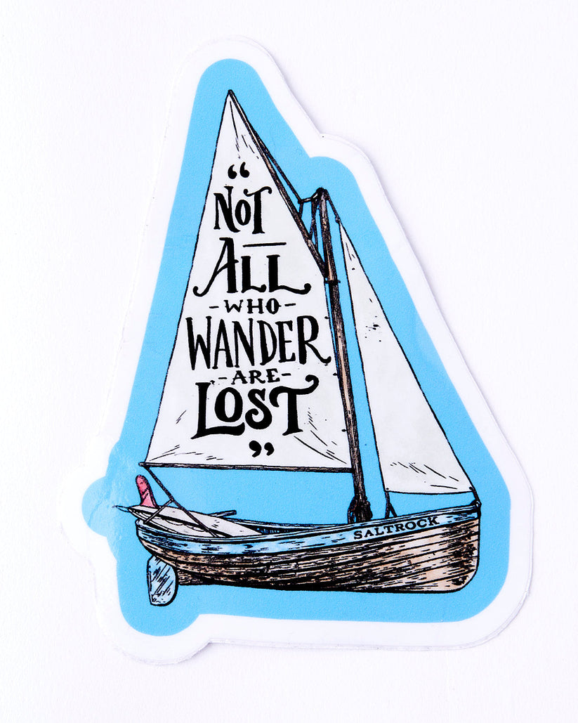 SALTROCK LOST SHIPS STICKER - BLUE
