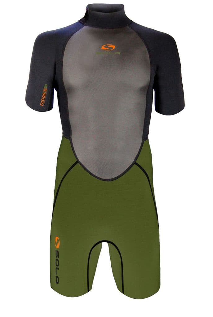 KHAKI - Sola Mens Fusion 3/2mm Shortie