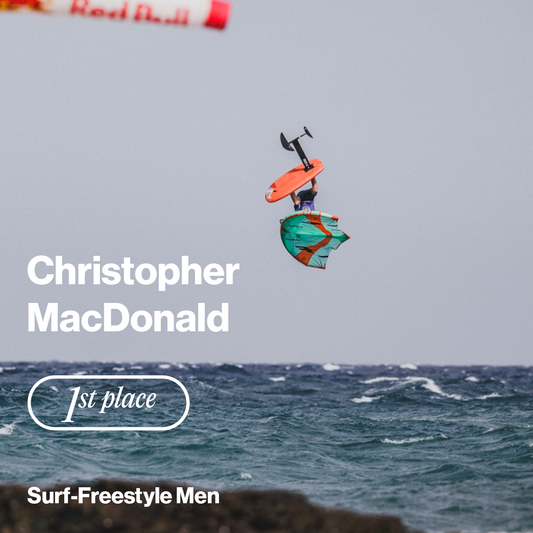 CHRISTOPHER MAC DONALD WINS FIRST PLACE IN SURF FREESTYLE!