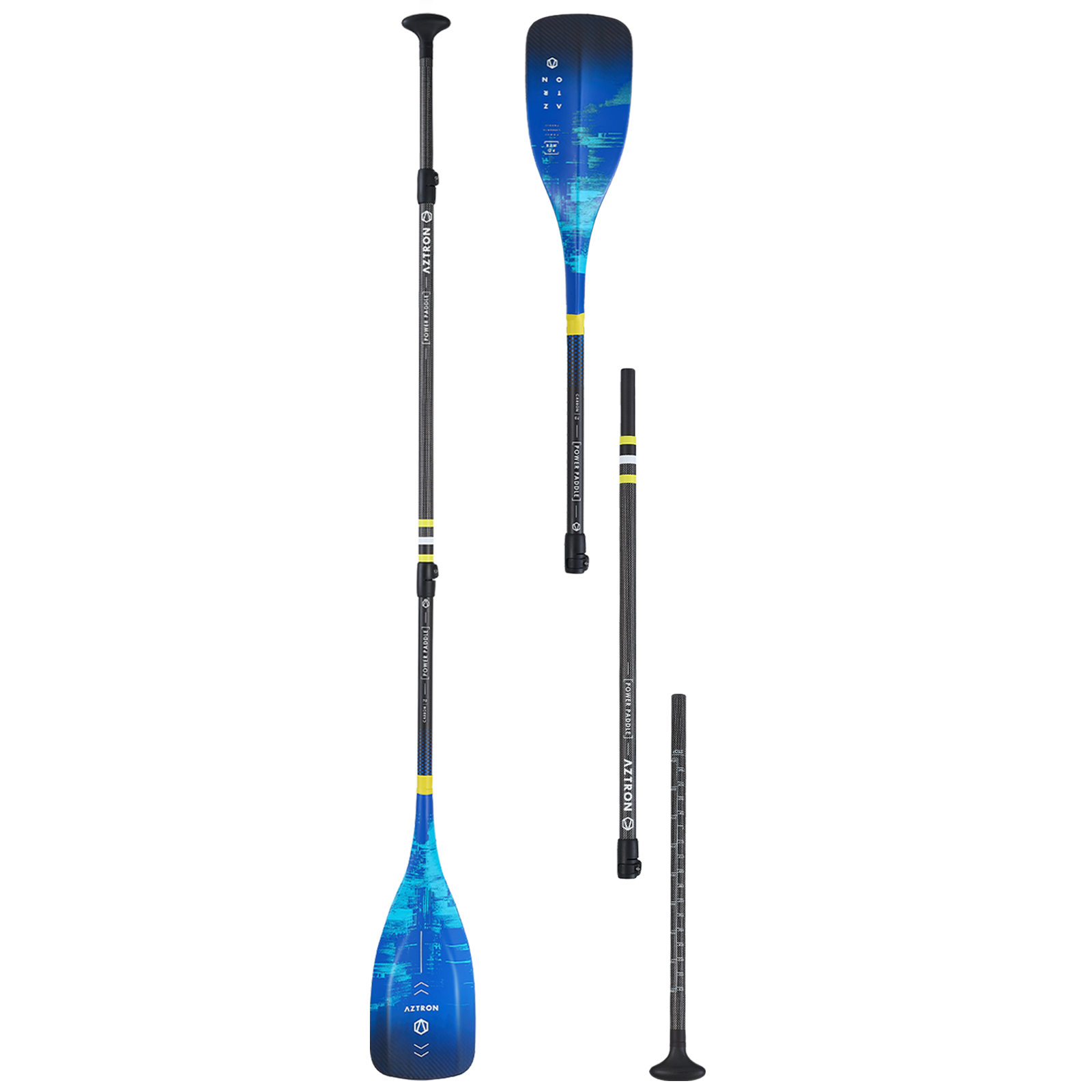 Aztron Power 70% Carbon 3-piece Adjustable SUP Paddle – Môr Watersports