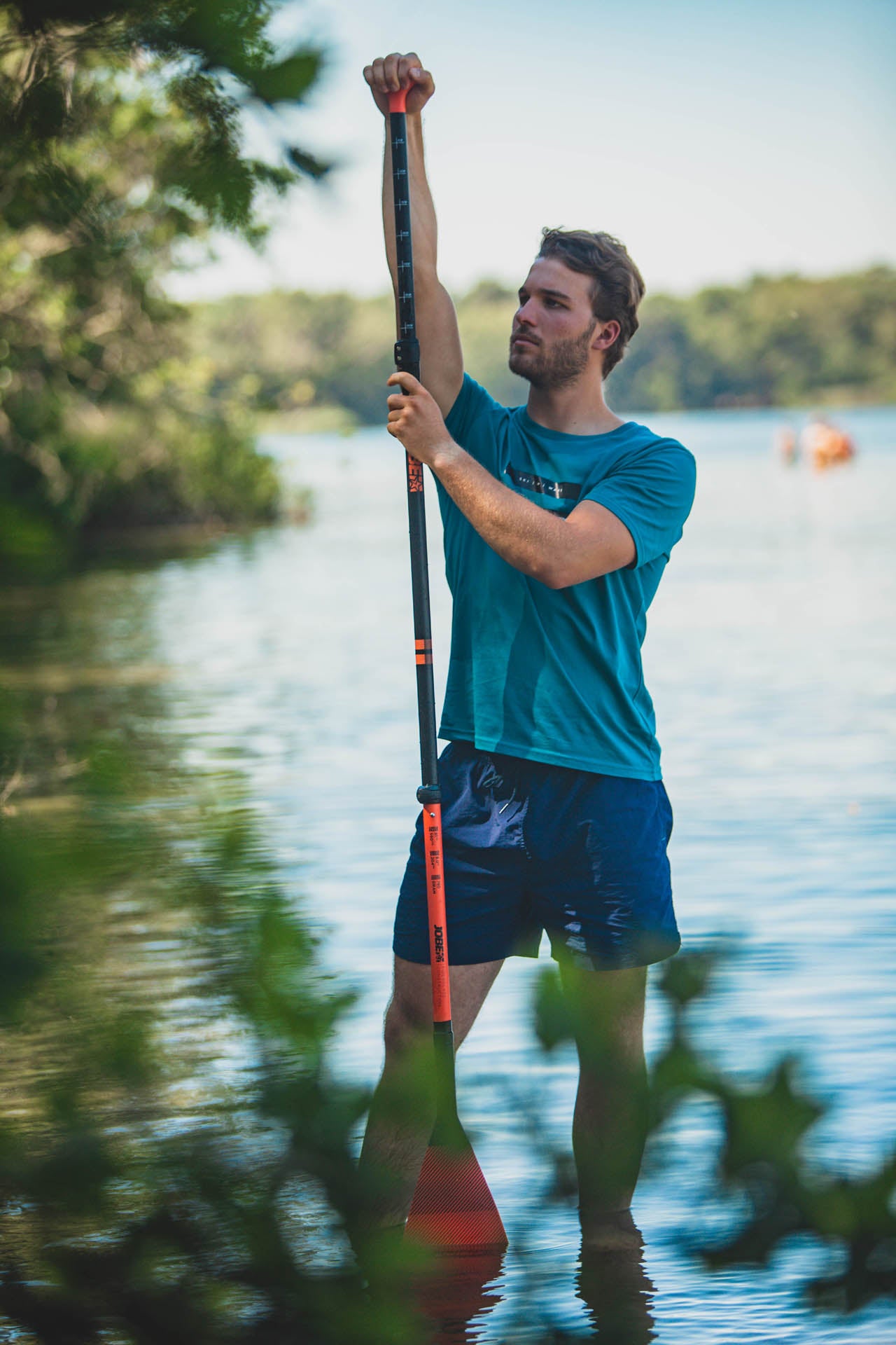 Jobe Fiberglass SUP Paddle Orange 3-piece