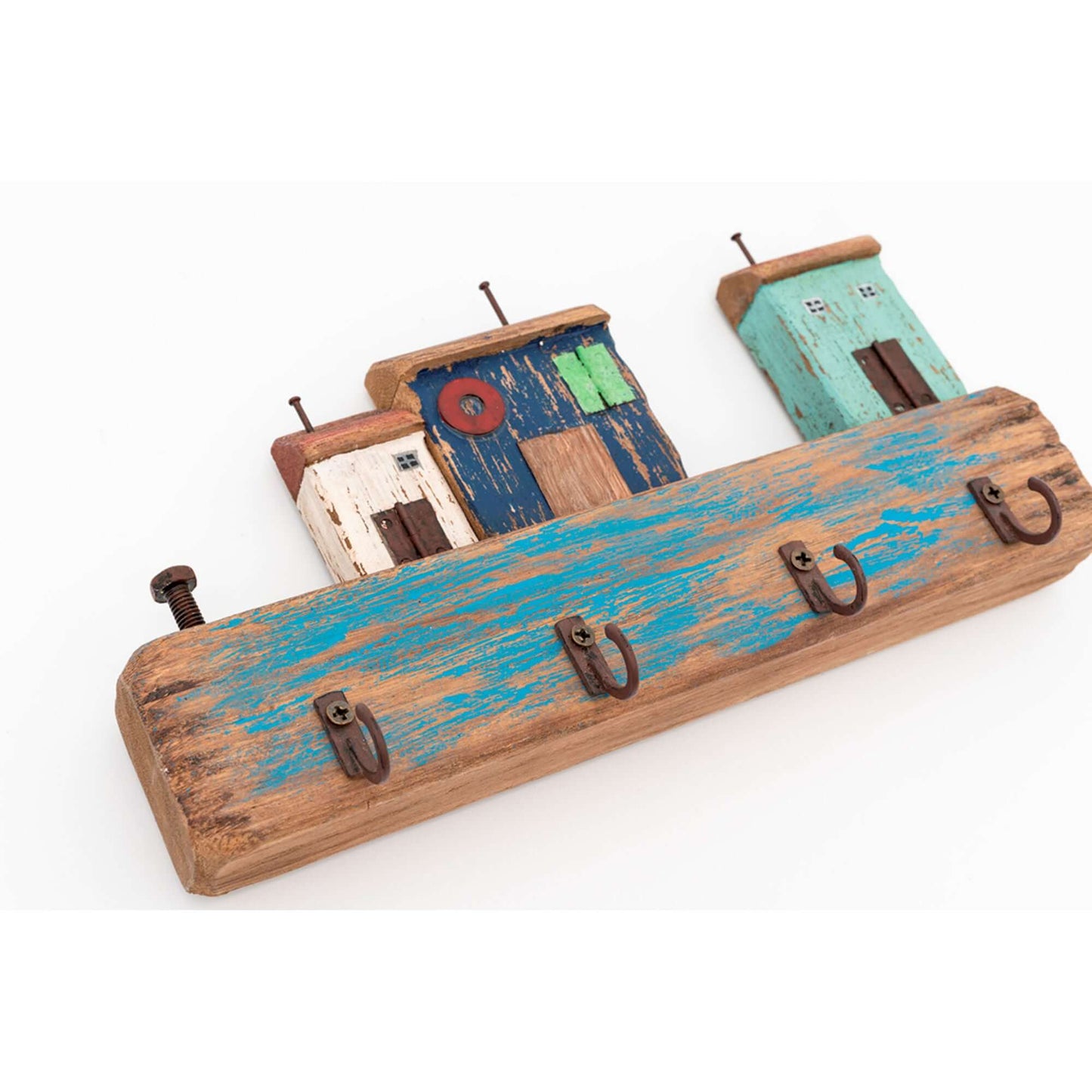 Driftwood Little Houses Coat Rack