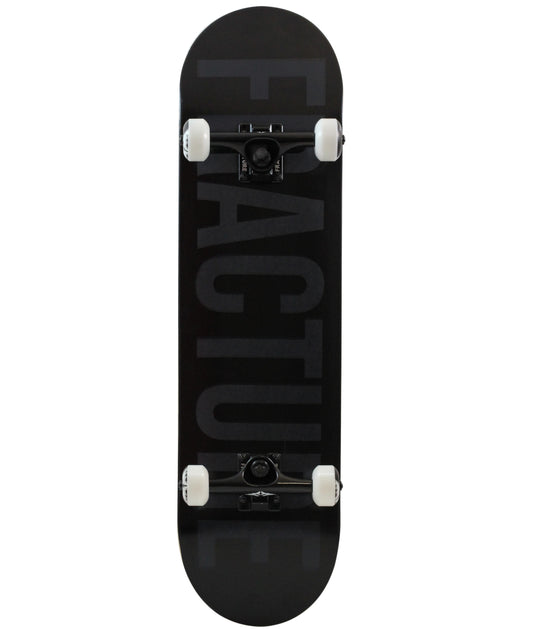 Fracture Fade Black Complete Skateboard 8.0