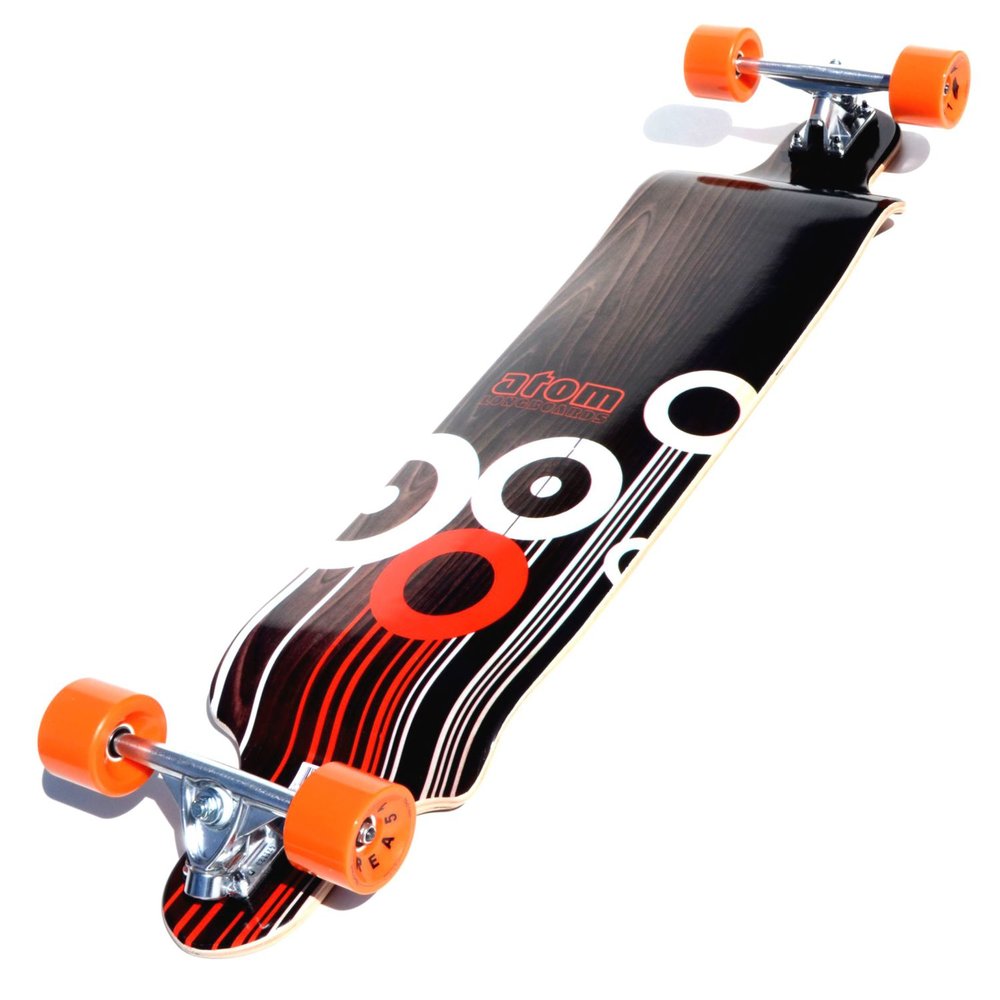 Atom Drop Deck Longboard - 41 Inch - Orange