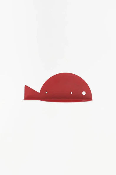 Red Fish-Shaped Shelf