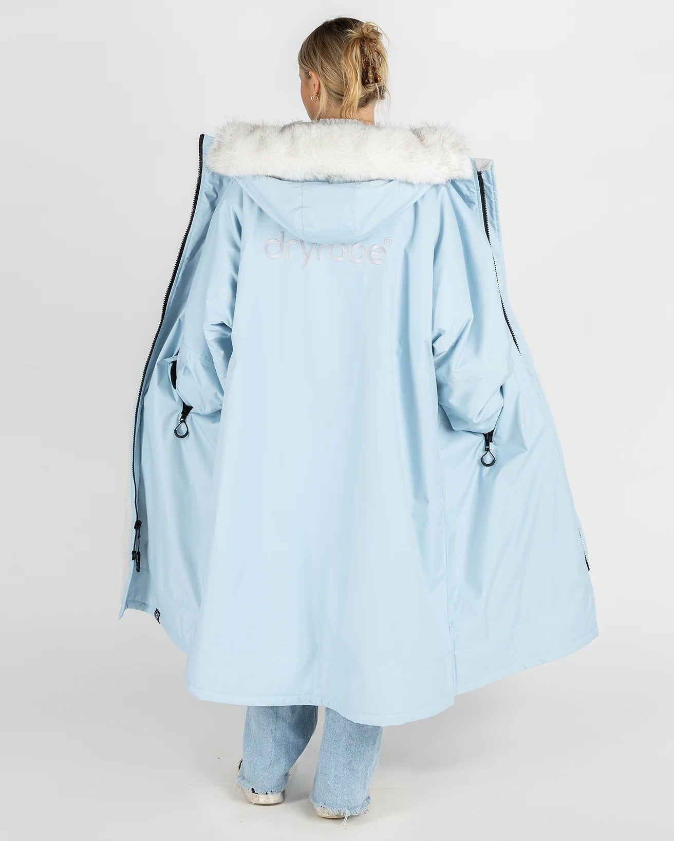 dryrobe Advance Long Sleeve Alpine Robe - Ice Blue