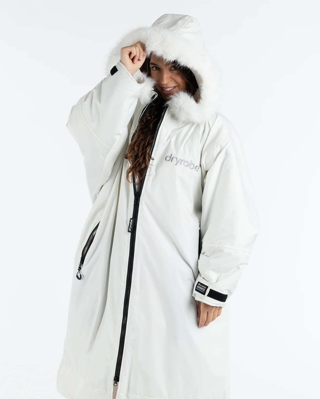 dryrobe Advance Long Sleeve Alpine Robe - Alpine White