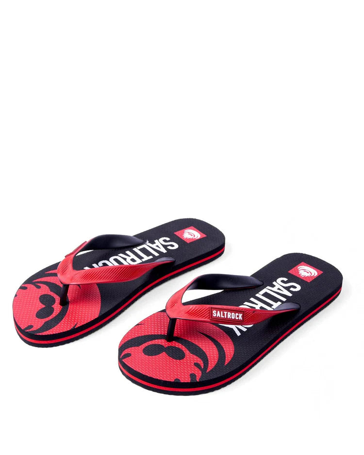 Saltrock- Corp Flame - Mens Flip Flops - Black/Red