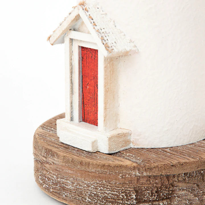 Wooden LED Red/White Lighthouse