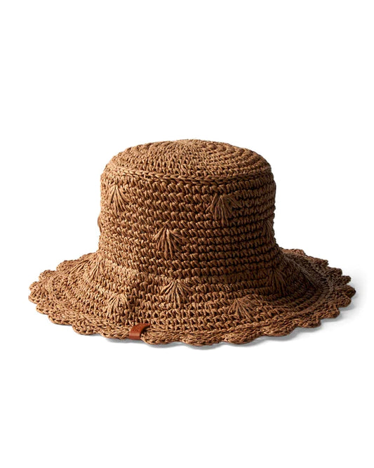 Saltrock- Field - Straw Bucket Hat - Light Brown