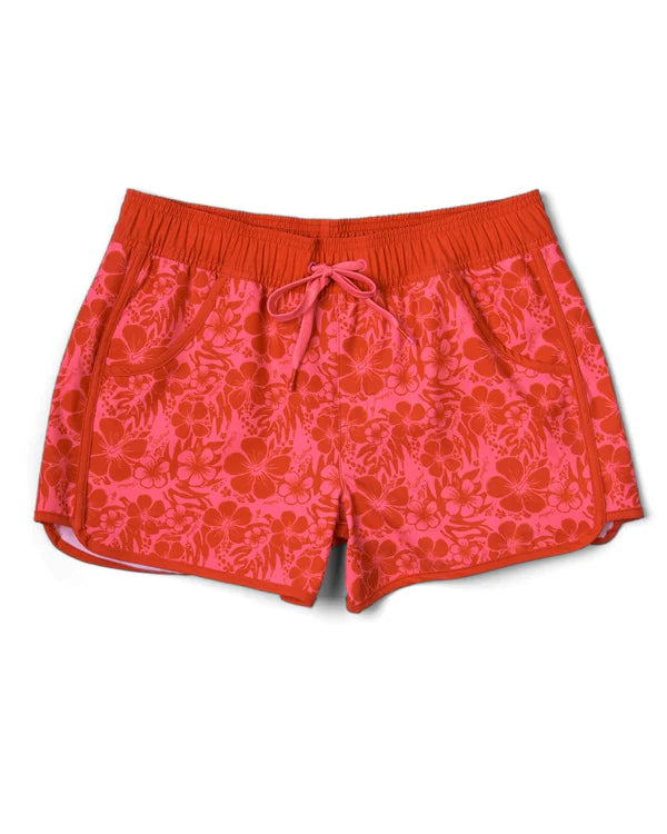 Saltrock - Hibiscus - Womens Boardshorts - Red/Pink