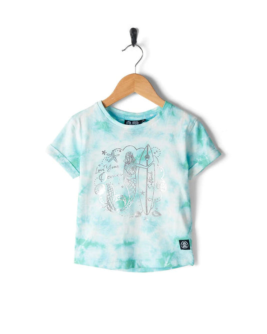 Saltrock -Mermaid Surf - Kids T-Shirt - Turquoise/White