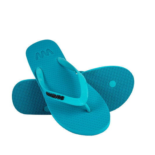Waves Natural Rubber Flip Flop – Turquoise