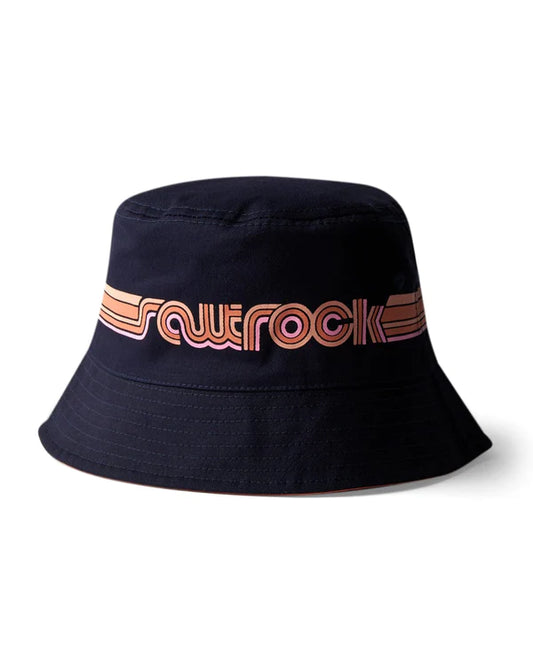 Saltrock Retro Stripe Bucket Hat - Navy