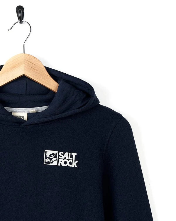 Saltrock - Tok Corp - Recycled Kids Pop Hoodie - Dark Blue