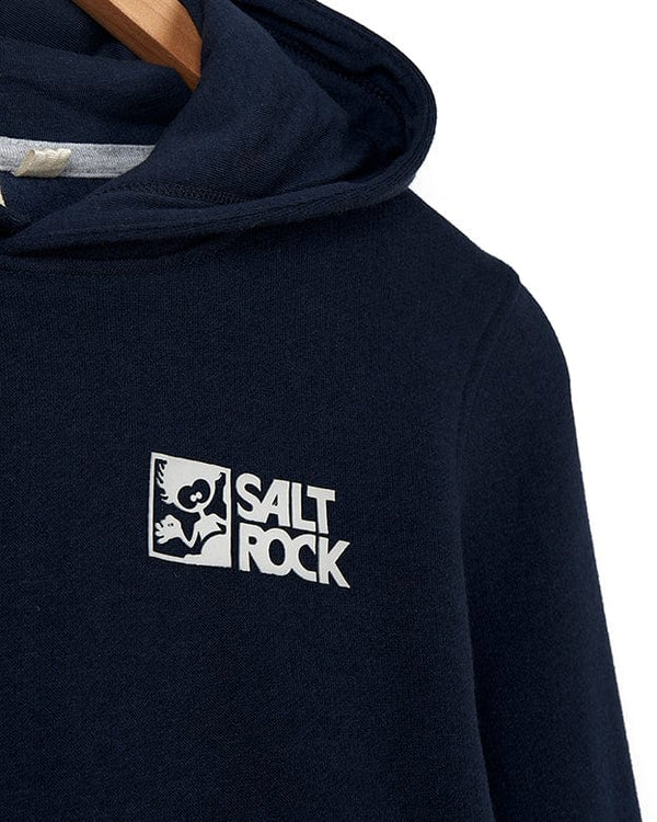 Saltrock - Tok Corp - Recycled Kids Pop Hoodie - Dark Blue