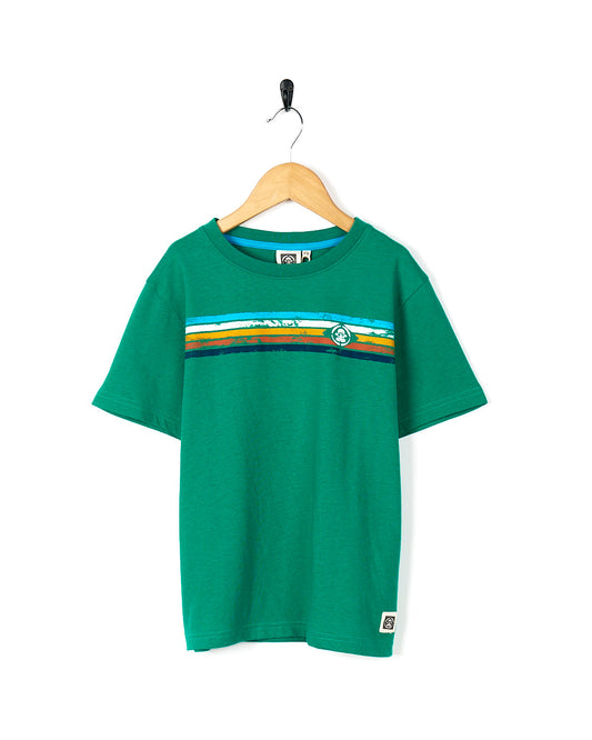 SALTROCK Tok Stripe - Kids Short Sleeve T-Shirt - Green
