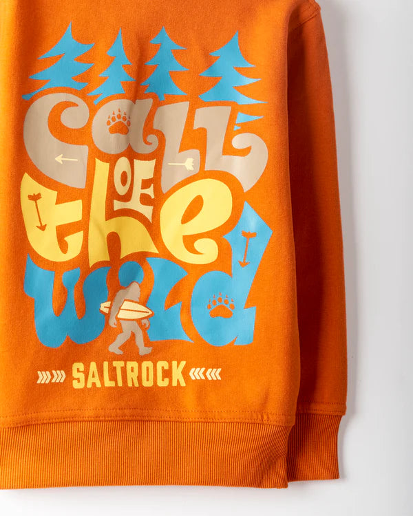 Saltrock -Wildside Kids Pop Hoodie - Orange