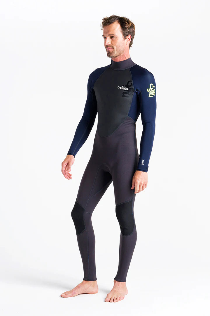 C-SKINS ELEMENT 3:2 STEAMER WETSUIT Anthracite/Slate/Lime