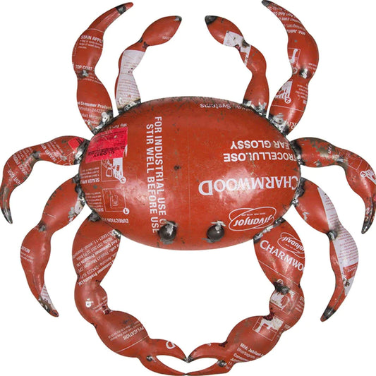 Metal Crab Ornament - Large