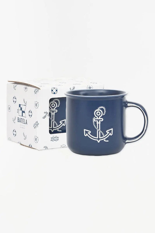 Boxed Ceramic 'Anchor' Mug