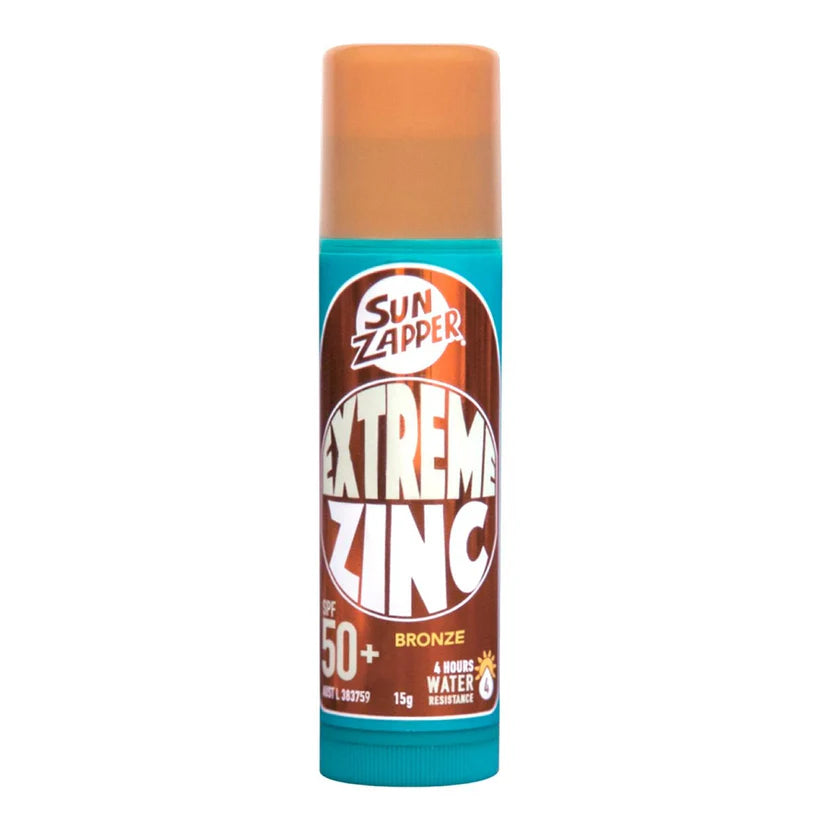 Sun Zapper Extreme Zinc Stick SPF50+ 15g Mineral Sunblock Coloured Sun Block - 5 Colours