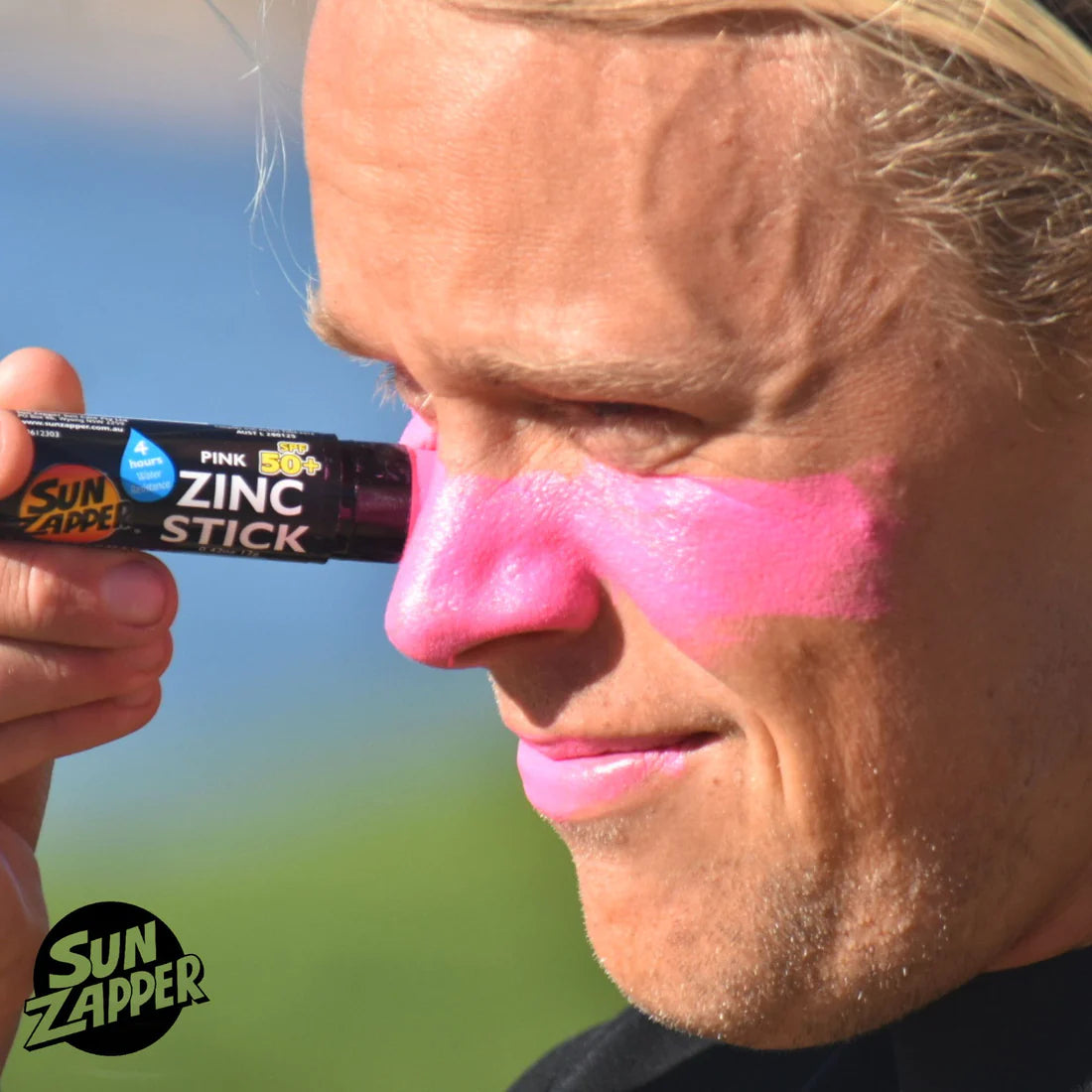 Sun Zapper Pink Zinc Stick SPF 50+ Zinc Oxide Sunscreen Stick