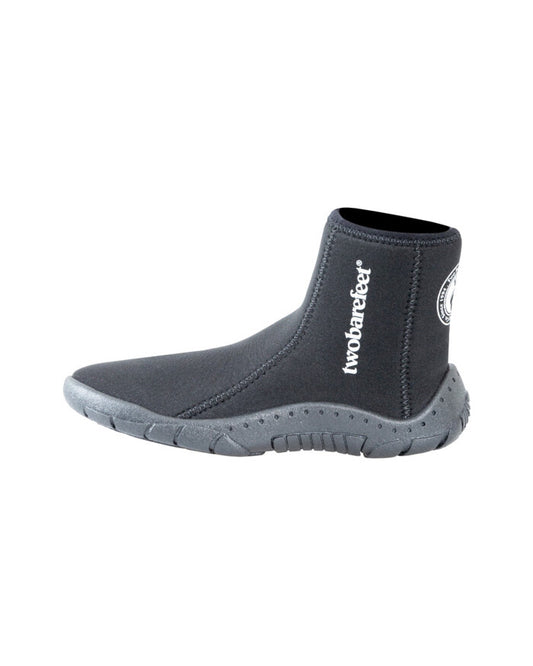 Two Bare Feet Neoprene Zipped Junior Wetsuit Aqua Boots (Black)