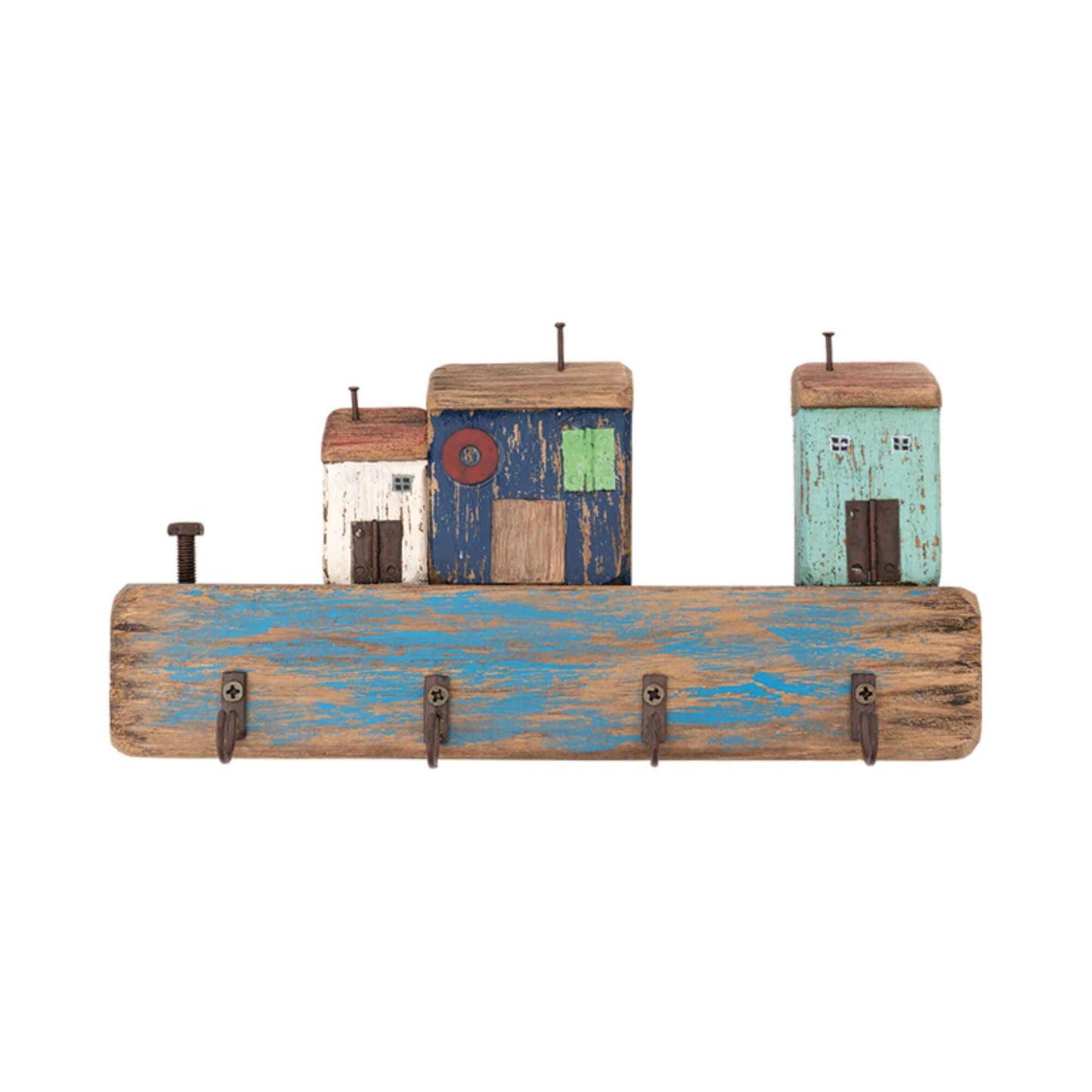 Driftwood Little Houses Coat Rack