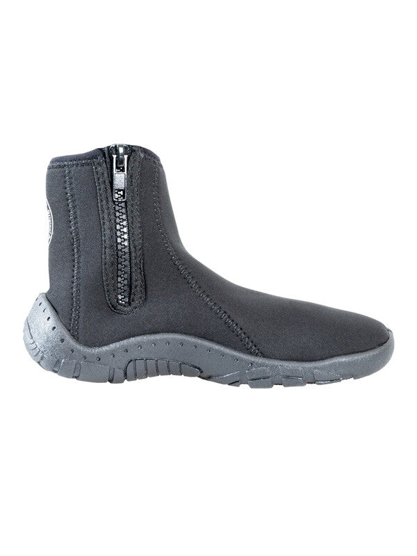 Two Bare Feet Neoprene Zipped Junior Wetsuit Aqua Boots (Black)