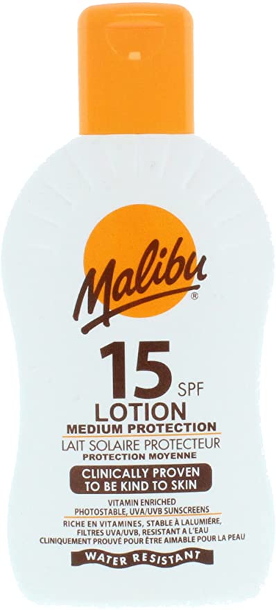 Malibu 15 SPF Sgrin Haul Diogelu Canolig