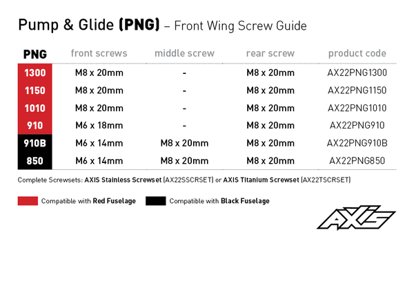 AXIS PNG CARBON FRONT WING PUMP AND GLIDE
