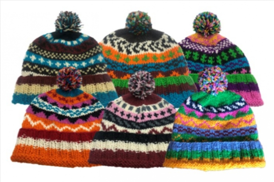 Wool Sherpa Lined Bobble Hat