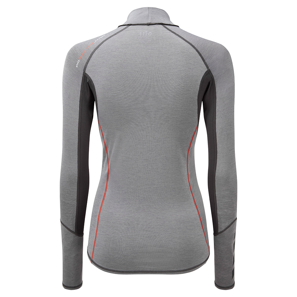 Gill Eco Pro Rash Vest Long Sleeve Grey-Womens