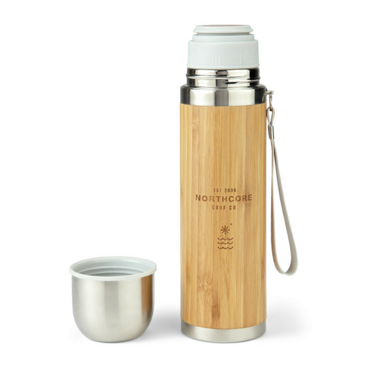 NorthCore Bamboo Stainless Steel Thermos Flask 360ml