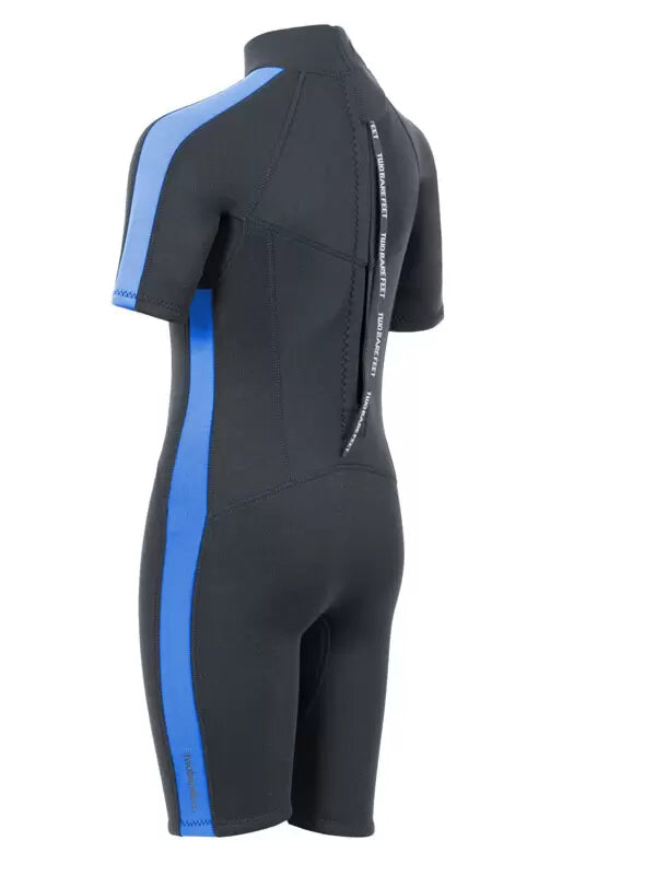 Two Bare Feet Flare Junior Shorty Wetsuit Black/Blue