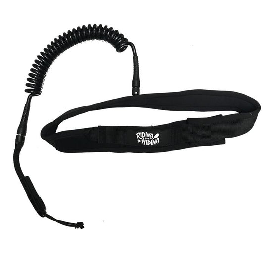 Riding Not Hiding Coiled SUP Waist Leash - 8ft