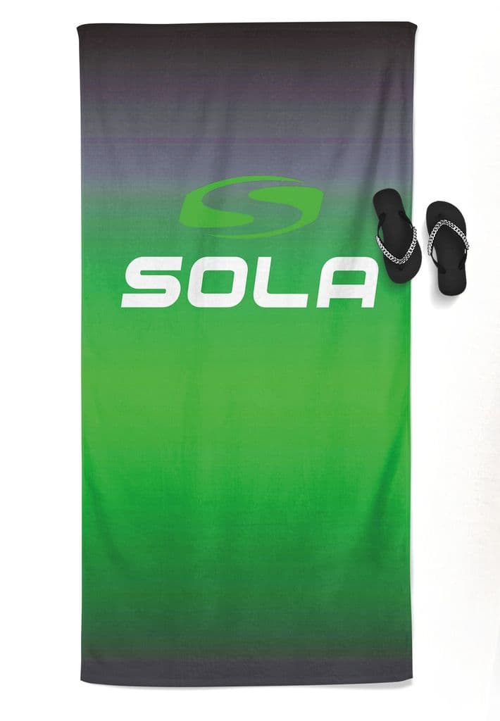 SOLA Towel Black/Green